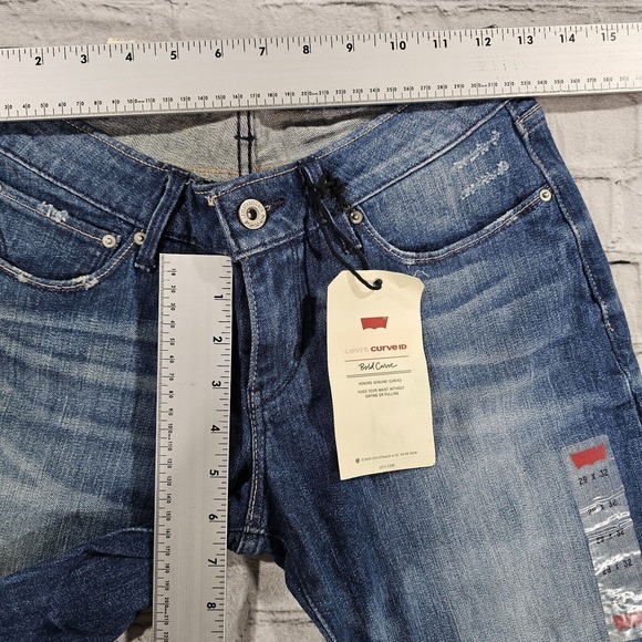 Levi's Curve ID Jeans Pants Modern Straight Bold Curve Blue WOMENS SZ 29X32 - Picture 3 of 10